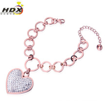 Fashion Jewelry Stainless Steel Heart-Shaped Bracelet (hdx1215)